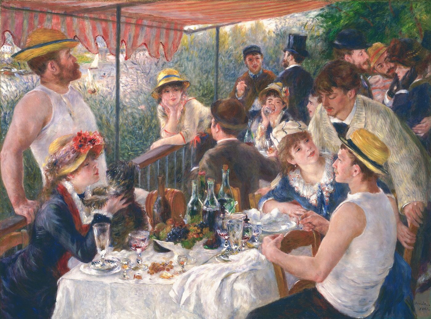 Renoir — friends at ease around a lunch table